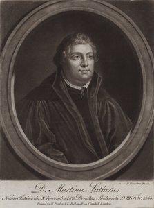 Martin Luther, Alman rahip, ilahiyatçı ve Protestan reformcu (gravür) by Richard (after) Houston