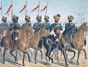 2ND Bombay Lancers, inceleme düzeni, 1880