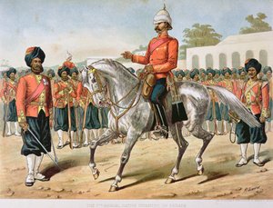 Geçit Töreninde 7. Bengal Piyade, 1880