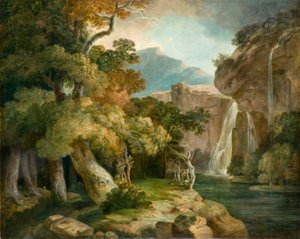Penegoes Nehri (tuval üzerine yağlıboya) by Richard (style of) Wilson
