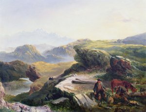 Oduncular (tuval üzerine yağlı boya) by Richard Ansdell