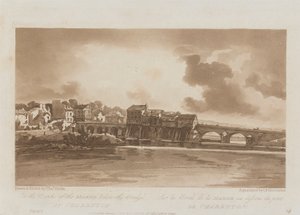 Charenton 1803'teki Köprünün altındaki Marne Kıyılarında; Views in Paris'ten Levha 19, B1981.25.2628 levhasının Emanuel Hacim takibi