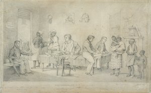 Kölelerin Koruyucusu Ofisi, Trinidad, c.1833 (dokuma kağıt üzerinde grafit)