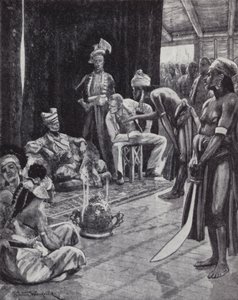 Sir James Brooke, Brunei Sultanı ile Borneo'da bir İngiliz kolonisi kurmak için bir anlaşma müzakere ediyor.