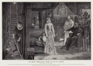 Gizli saklanma yeri: bir yakalama ası içinde (litho)