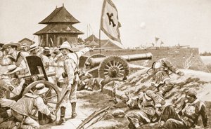 Boxer Hareketi, 'Hutchinsons History of the Nations'dan bir örnek, c.1910 by Richard Caton Woodville