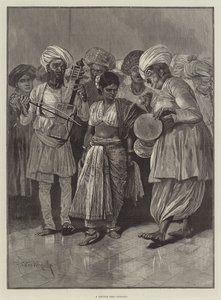 Nautch Kız dans ediyor