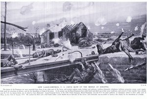 Lance Onbaşı CA Jarvis, Mons yakınlarındaki Jemappes'te bir köprüyü nasıl havaya uçurdu ve VC'yi nasıl kazandı, Ağustos 1914