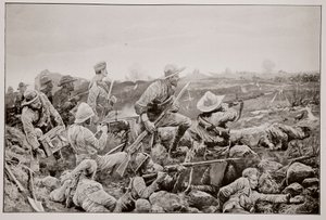Uykusuz Mafeking - Siperlerde Sıcak Çalışma by Richard Caton Woodville junior
