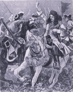 Malplaquet Muharebesi, 11 Eylül 1709, İngiliz Kara ve Deniz Savaşlarından bir çizim, 1915 by Richard Caton Woodville junior