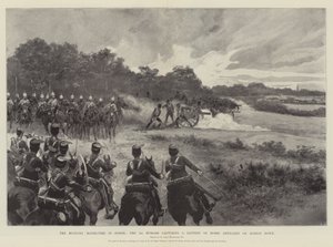 Sussex'teki Askeri Manevralar, Burton Down'da bir Atlı Topçu Bataryası ele geçiren 3. Hussars