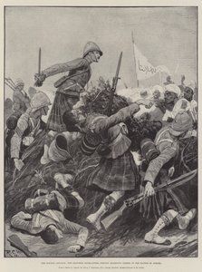 Soudan İlerlemesi, Seaforth Highlanders, Mahmud'un Zareba'sını Atbara Savaşı'nda zorluyor
