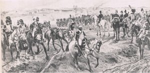 Waterloo 18 Haziran 1815: Eski Muhafız, İngiliz Kara ve Deniz Savaşlarından bir çizim, 1915 by Richard Caton Woodville junior