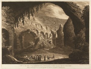Genel olarak Colosseo olarak adlandırılan Roma'daki Vespasion Amfitiyatrosunun İç Görünümü by Richard Cooper the Elder