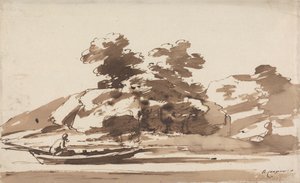 Bir Kumarda Kayıkçı by Richard Cooper the Younger
