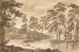 ormanlık manzara by Richard Cooper the Younger
