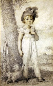 Tüylü Şapkalı Çocuk by Richard Cosway