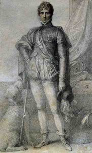 Charles, Harrington 4. Earl (suluboya ile renklendirilmiş siyah kurşun) by Richard Cosway
