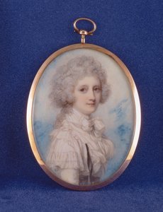 Elizabeth (1750-88) Hopetoun Kontesi, 1789 (fildişi üzerine wc ve guaj) by Richard Cosway
