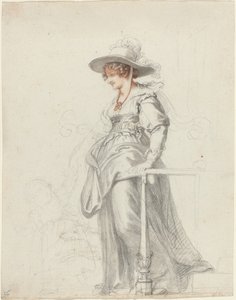 Maria Cosway, kızı Louisa ile by Richard Cosway