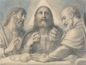 Emmaus'ta akşam yemeği by Richard Cosway