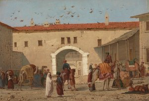 Küçük Asya'da Mylasa'da Kervansaray by Richard Dadd