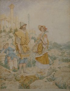 İtalyan Rustik Müzisyenler by Richard Dadd