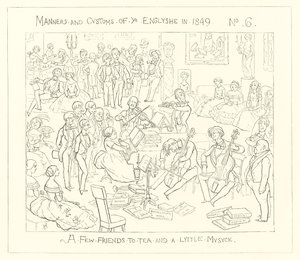 1849, Birkaç arkadaş çay ve biraz müzik by Richard Doyle