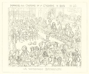 1849, Bir düğün kahvaltısı by Richard Doyle