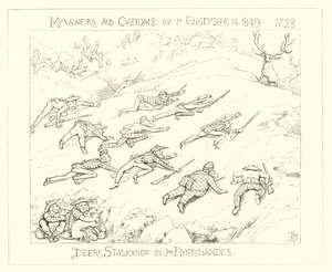 1849, Yaylalarda Geyik Takip by Richard Doyle
