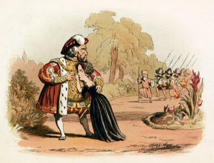Kraliçe Katharine Parr için dar kaçış by Richard Doyle