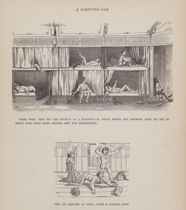 Bay Brown, Jones ve Robinson'ın Amerikan Turu'ndan bir sayfa (gravür) by Richard Doyle