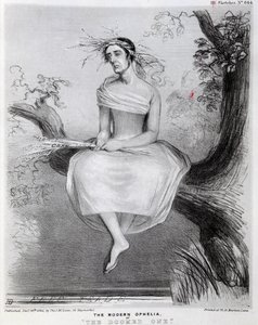 Modern Ophelia veya The Doomed, 1845 by Richard Doyle