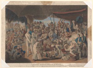 Albay Mordaunt'ın Lucknow'da Horoz Maçı by Richard Earlom
