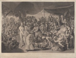 Albay Mordaunt'ın Lucknow'da Horoz Maçı by Richard Earlom