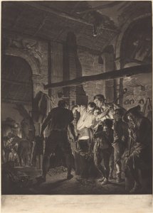 Demirci Dükkanı by Richard Earlom after Joseph Wright