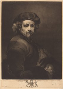 Rembrandt, Otoportre by Richard Earlom after Rembrandt van Rijn