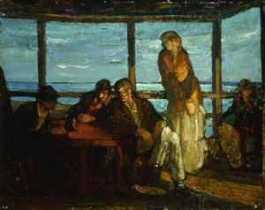 Bir Sundurma, Provincetown, c.1930-35 (masonit üzerine yağlı boya) by Richard Emil Miller