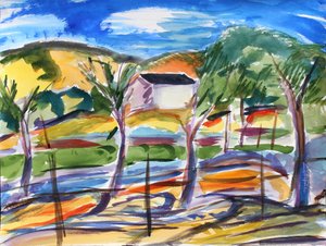 Tarla ve Yalnız Ev, 2019 by Richard Fox