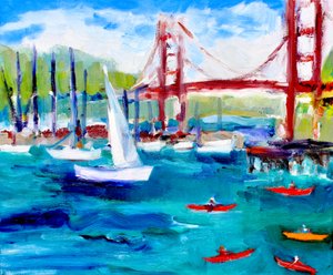 Sis Altında Golden Gate Köprüsü, 2019 by Richard Fox