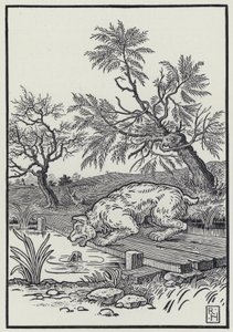 Köpek ve Gölge (gravür) by Richard Heighway