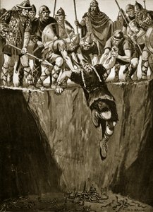 The Pit of Adders, 'Hutchinson's Story of the British Nation'dan bir örnek, c.1920 (lito)