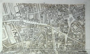 Londra Şehri Planı, yayınlanmış 1813 (gravür) (bkz. 247354-247357) by Richard Horwood