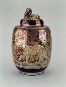 Parlak vazo ve kapak, Pilkington Royal Lancastrian by Richard Joyce