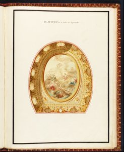 Oditoryumun tavanı, Richard Mique tarafından Petit Trianon