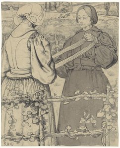 İplik saran Huiser kızlar by Richard Nicolaüs Roland Holst