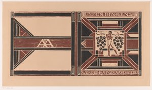 Kapak tasarımı: Weendingen, 1921 Delege üyelerinin çalışmaları (nesne üzerindeki başlık) by Richard Nicolaüs Roland Holst