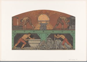 Berlage fuarında resim için tasarım: De Industrie by Richard Nicolaüs Roland Holst
