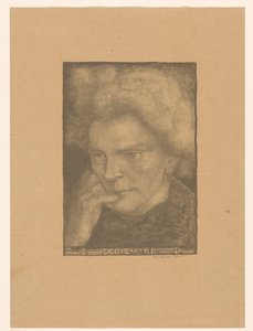 Bilinmeyen bir kadının portresi Dedie A RR (nesne üzerindeki başlık) by Richard Nicolaüs Roland Holst
