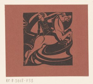 Zıplayan at binicisi by Richard Nicolaüs Roland Holst